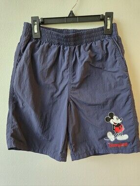 Disney Boy's Navy Shorts with Mickey Patch